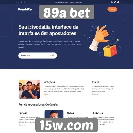 Análise da interface do usuário do site 89a bet